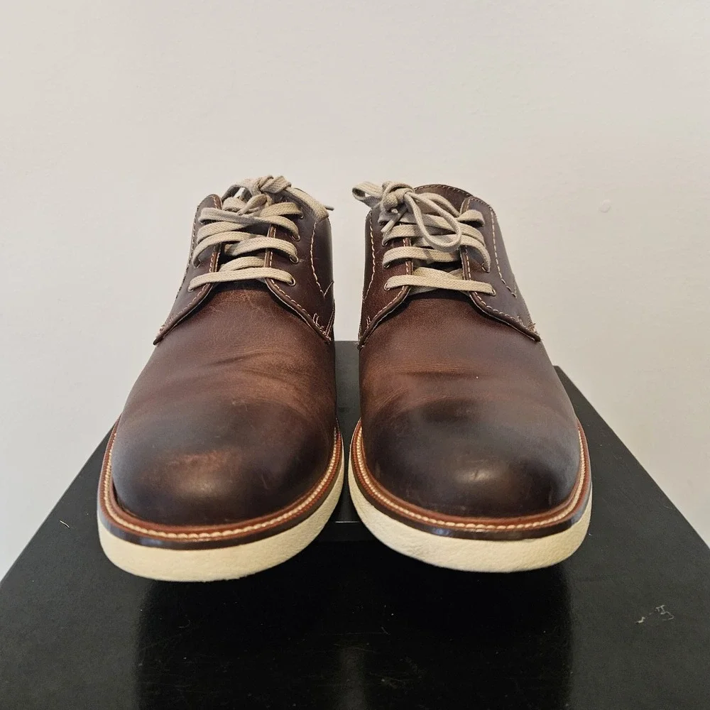 Dockers Parkway Oxford Mens Brown Lace Ups Water Stain Resistant Shoe Size 11.5